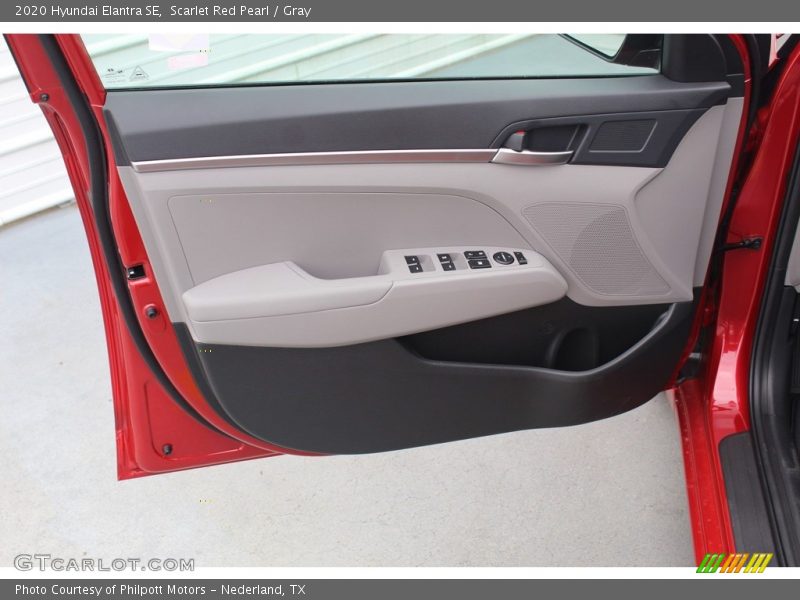 Scarlet Red Pearl / Gray 2020 Hyundai Elantra SE