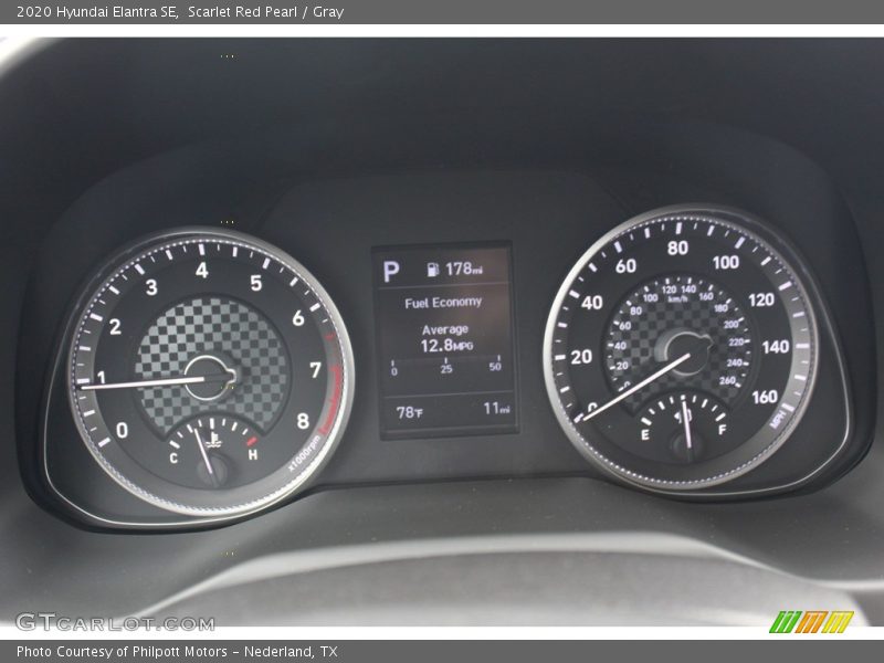 Scarlet Red Pearl / Gray 2020 Hyundai Elantra SE