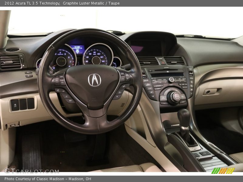 Graphite Luster Metallic / Taupe 2012 Acura TL 3.5 Technology