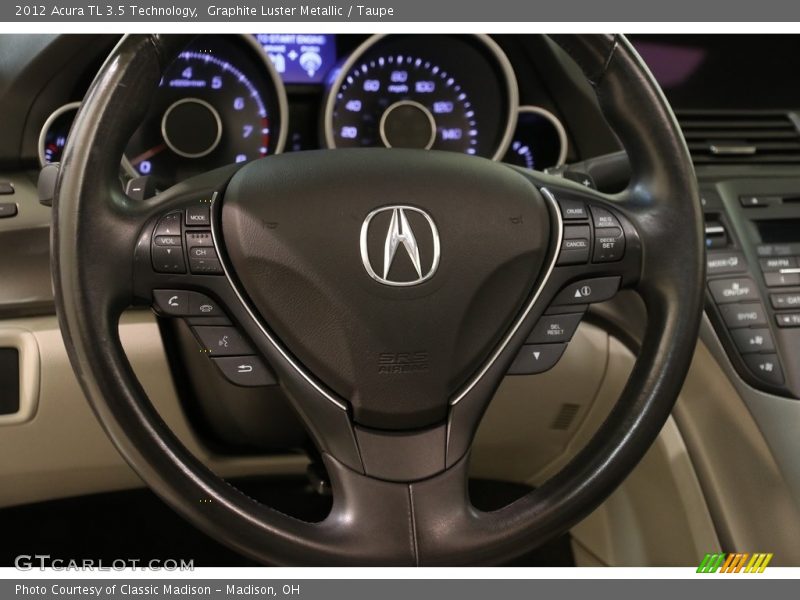 Graphite Luster Metallic / Taupe 2012 Acura TL 3.5 Technology