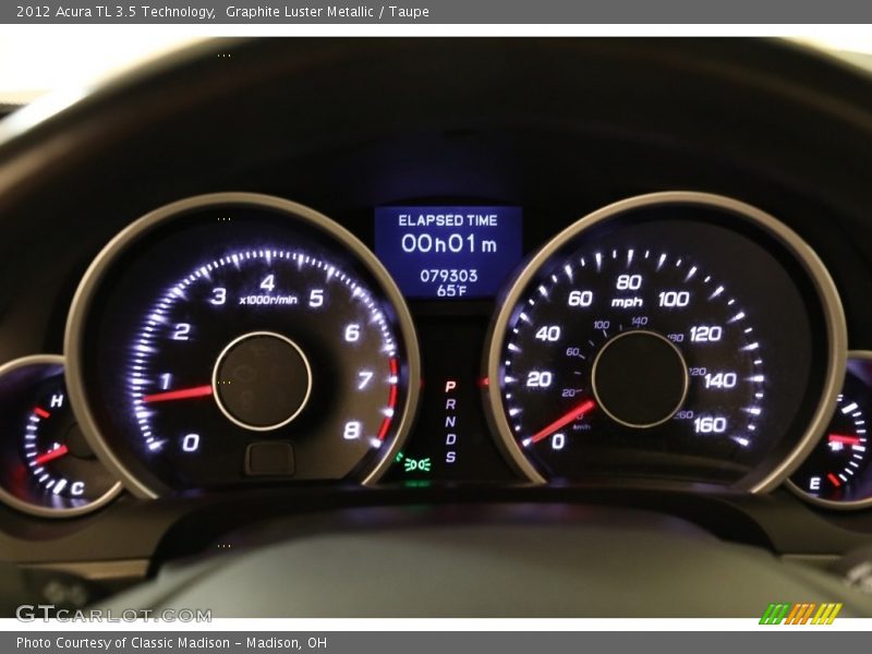 Graphite Luster Metallic / Taupe 2012 Acura TL 3.5 Technology