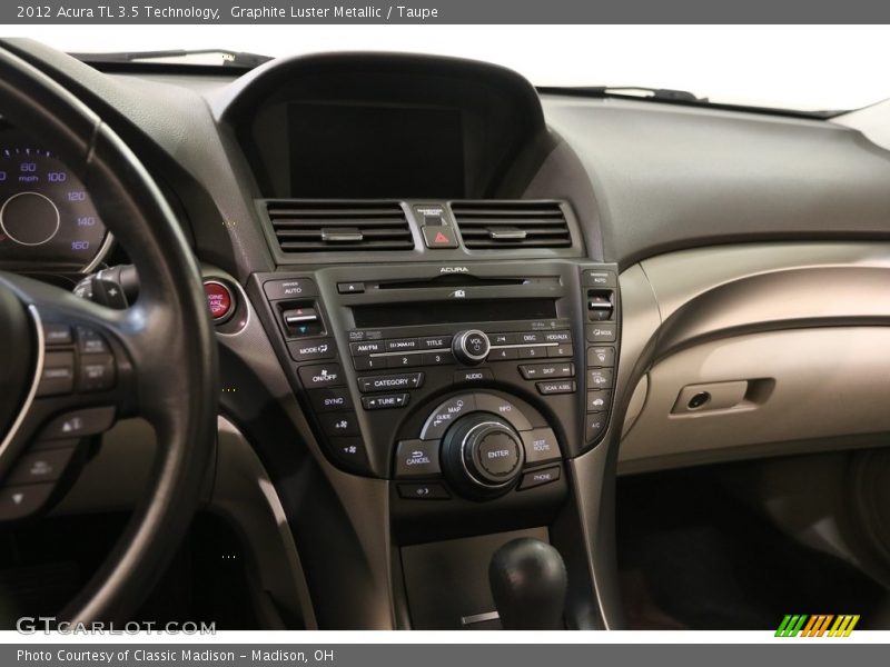 Graphite Luster Metallic / Taupe 2012 Acura TL 3.5 Technology