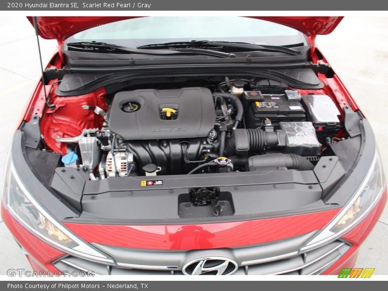 Scarlet Red Pearl / Gray 2020 Hyundai Elantra SE