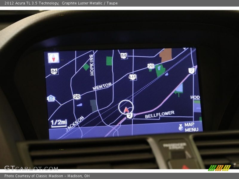 Graphite Luster Metallic / Taupe 2012 Acura TL 3.5 Technology