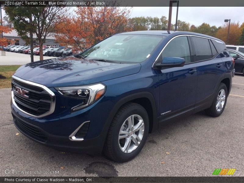 Blue Emerald Metallic / Jet Black 2020 GMC Terrain SLE