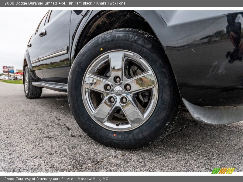 Brilliant Black / Khaki Two-Tone 2008 Dodge Durango Limited 4x4