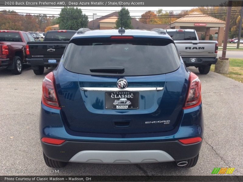 Deep Azure Metallic / Shale/Ebony Accents 2020 Buick Encore Preferred AWD