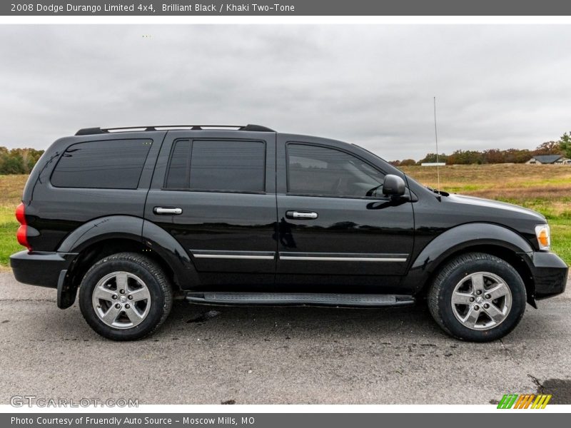 Brilliant Black / Khaki Two-Tone 2008 Dodge Durango Limited 4x4