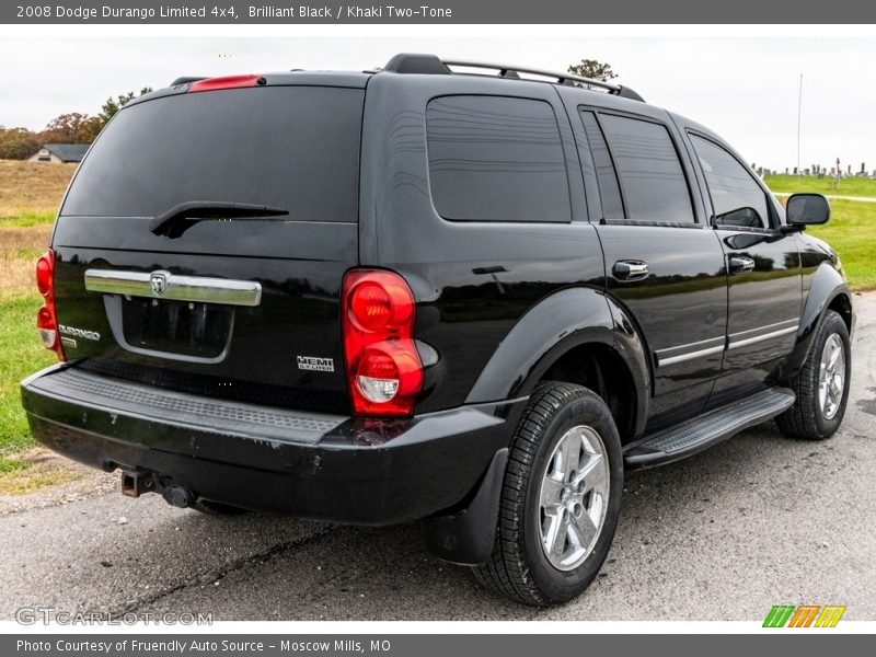 Brilliant Black / Khaki Two-Tone 2008 Dodge Durango Limited 4x4