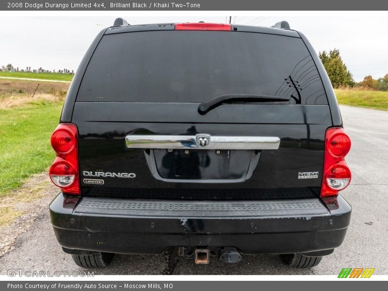 Brilliant Black / Khaki Two-Tone 2008 Dodge Durango Limited 4x4