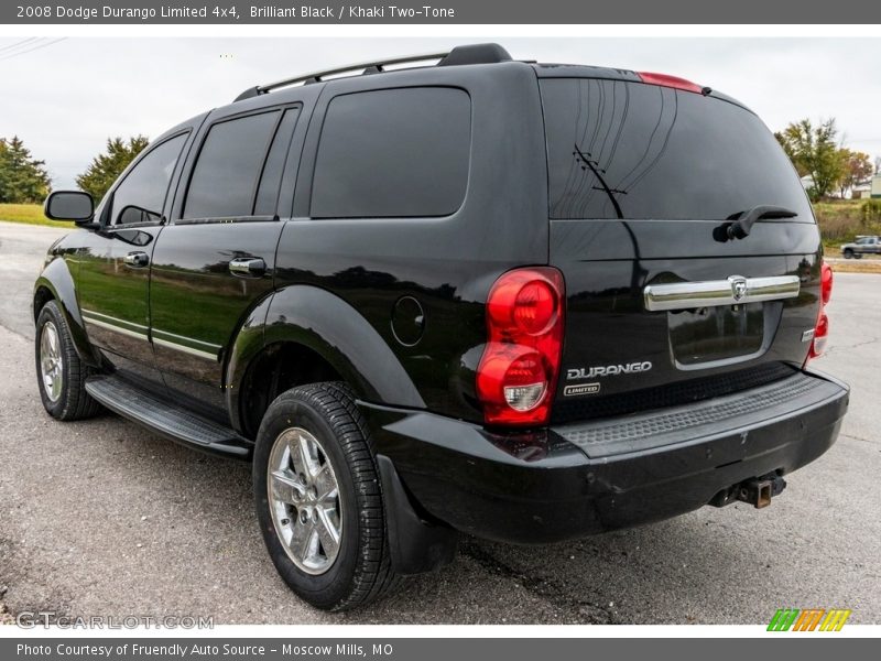 Brilliant Black / Khaki Two-Tone 2008 Dodge Durango Limited 4x4