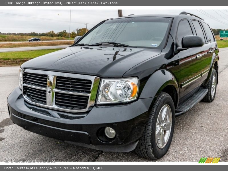 Brilliant Black / Khaki Two-Tone 2008 Dodge Durango Limited 4x4