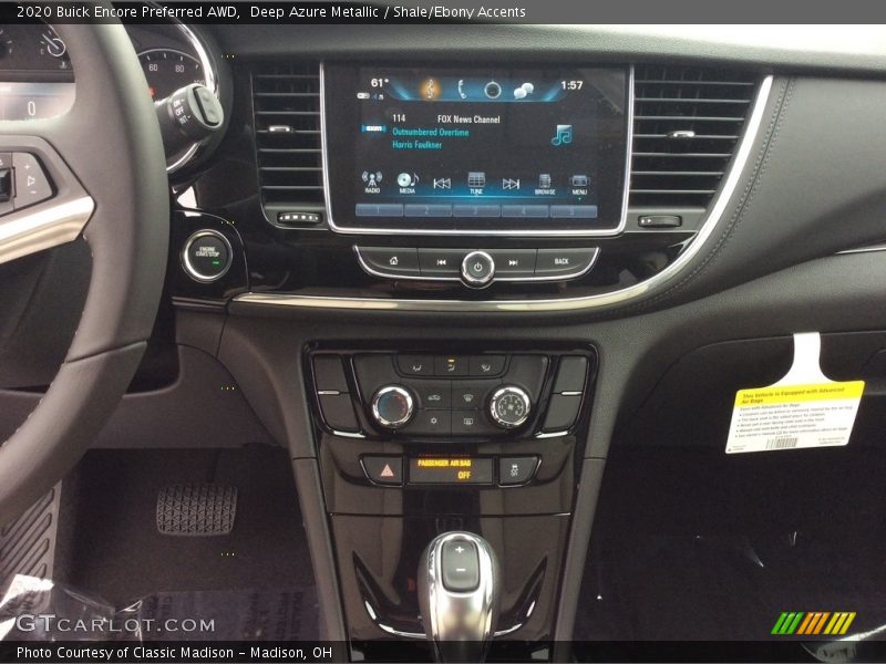 Deep Azure Metallic / Shale/Ebony Accents 2020 Buick Encore Preferred AWD