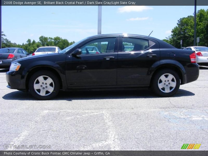 Brilliant Black Crystal Pearl / Dark Slate Gray/Light Slate Gray 2008 Dodge Avenger SE