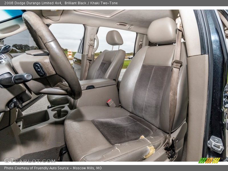 Brilliant Black / Khaki Two-Tone 2008 Dodge Durango Limited 4x4