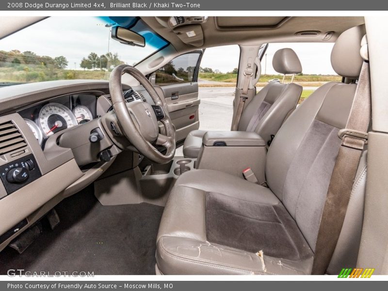 Brilliant Black / Khaki Two-Tone 2008 Dodge Durango Limited 4x4