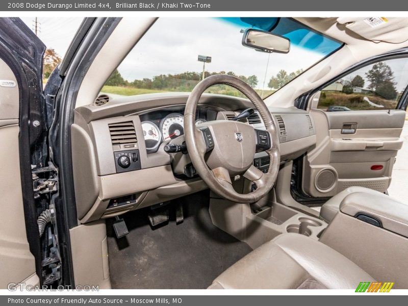 Brilliant Black / Khaki Two-Tone 2008 Dodge Durango Limited 4x4