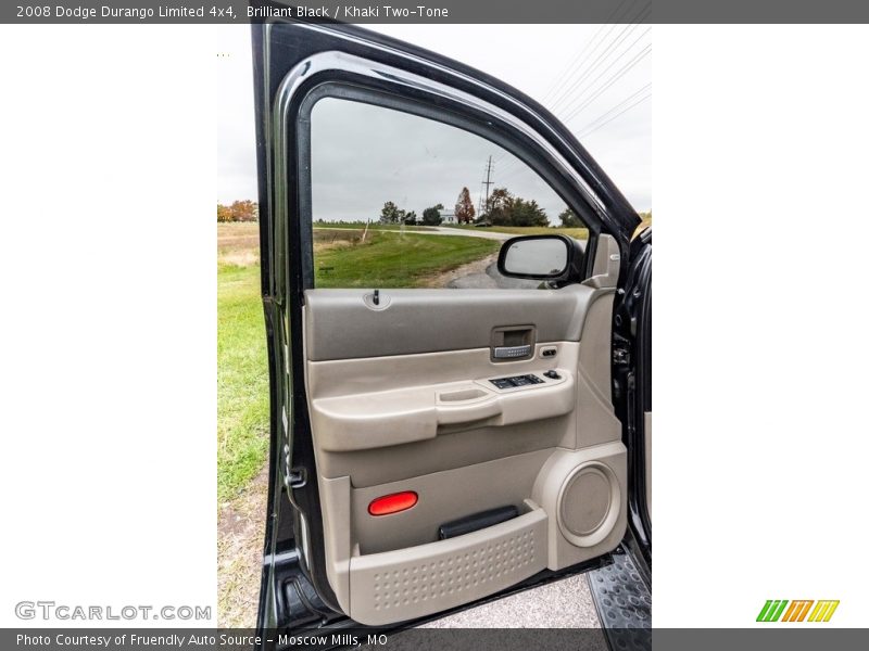 Brilliant Black / Khaki Two-Tone 2008 Dodge Durango Limited 4x4