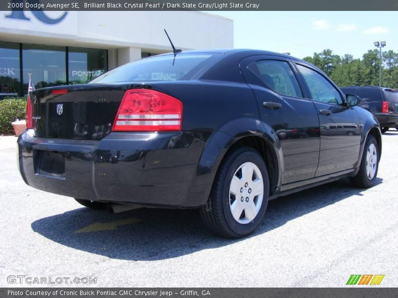 Brilliant Black Crystal Pearl / Dark Slate Gray/Light Slate Gray 2008 Dodge Avenger SE