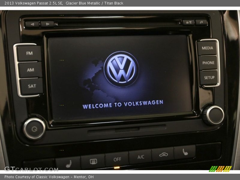 Glacier Blue Metallic / Titan Black 2013 Volkswagen Passat 2.5L SE
