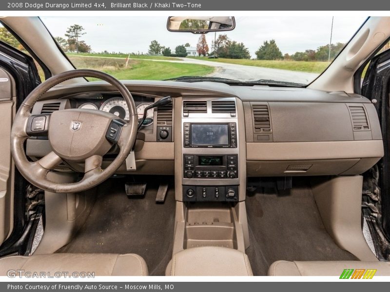 Brilliant Black / Khaki Two-Tone 2008 Dodge Durango Limited 4x4