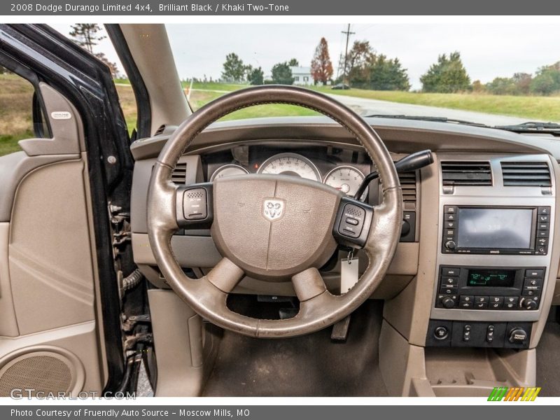 Brilliant Black / Khaki Two-Tone 2008 Dodge Durango Limited 4x4