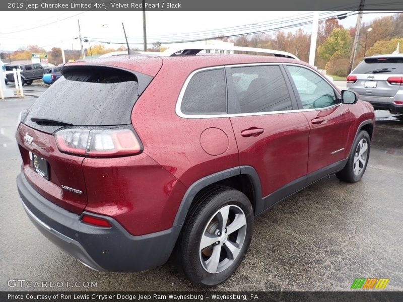 Velvet Red Pearl / Black 2019 Jeep Cherokee Limited 4x4