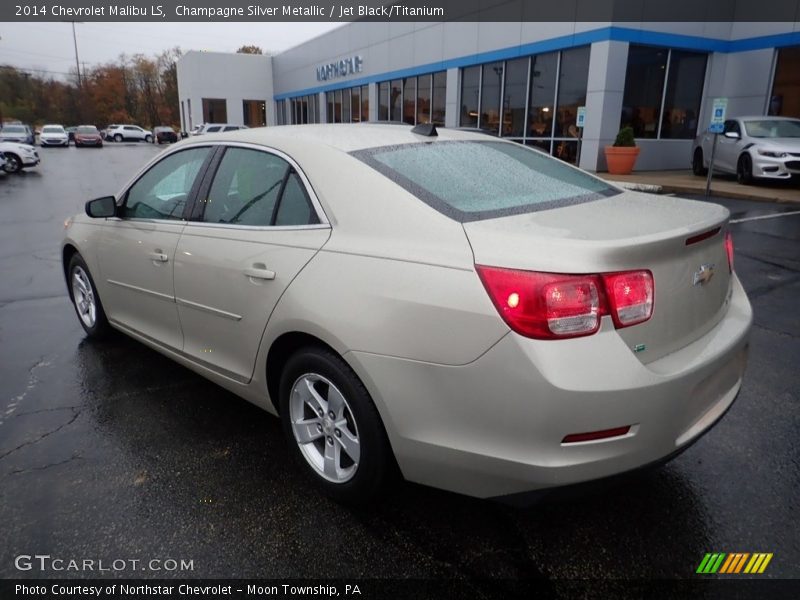 Champagne Silver Metallic / Jet Black/Titanium 2014 Chevrolet Malibu LS