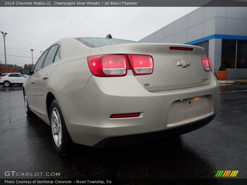 Champagne Silver Metallic / Jet Black/Titanium 2014 Chevrolet Malibu LS