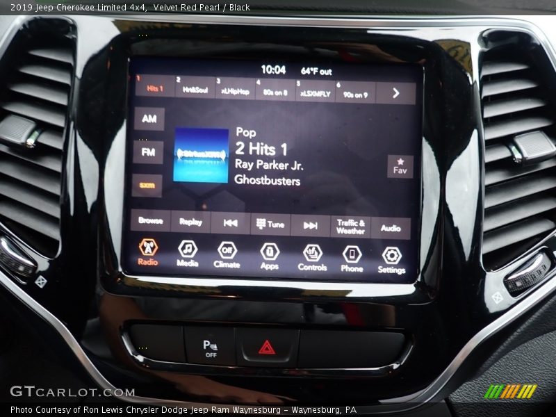 Velvet Red Pearl / Black 2019 Jeep Cherokee Limited 4x4