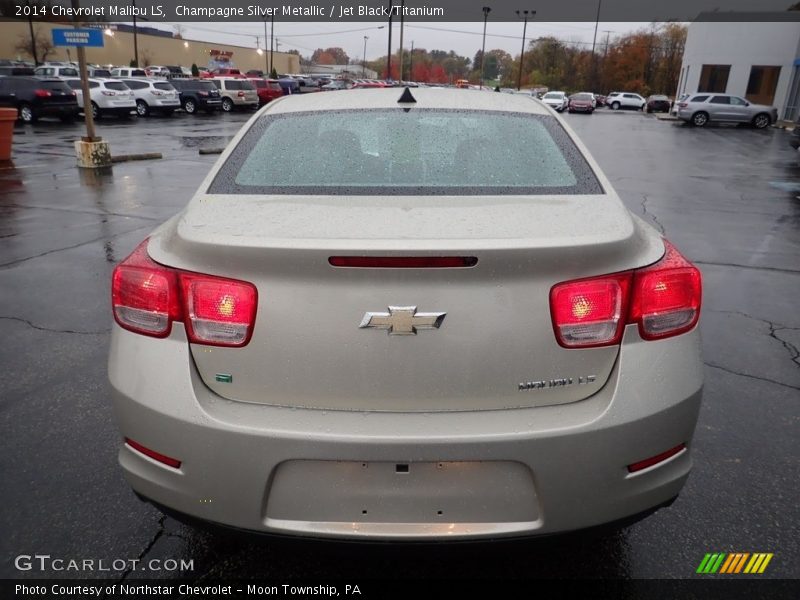 Champagne Silver Metallic / Jet Black/Titanium 2014 Chevrolet Malibu LS