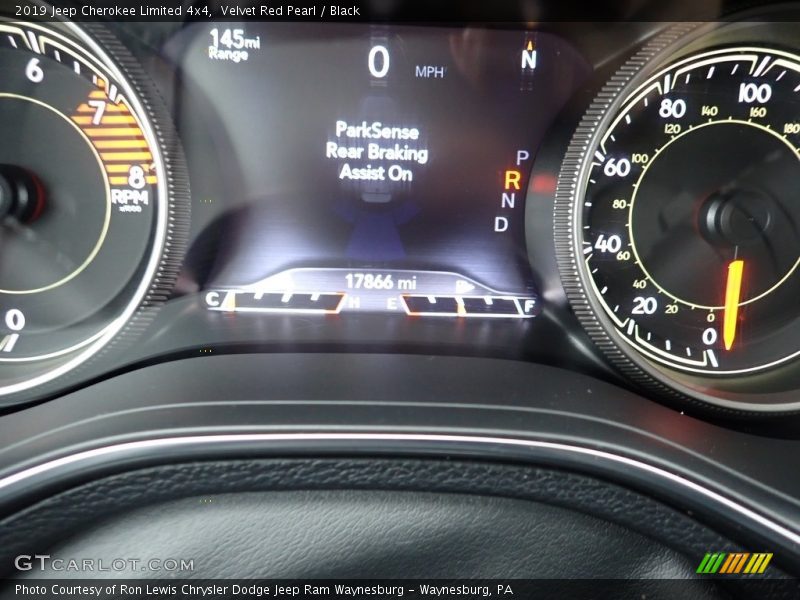 Velvet Red Pearl / Black 2019 Jeep Cherokee Limited 4x4