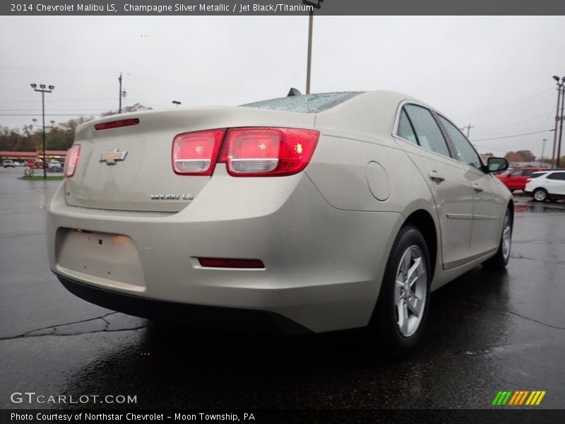 Champagne Silver Metallic / Jet Black/Titanium 2014 Chevrolet Malibu LS