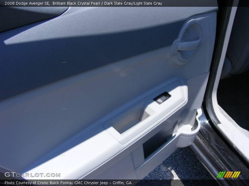Brilliant Black Crystal Pearl / Dark Slate Gray/Light Slate Gray 2008 Dodge Avenger SE