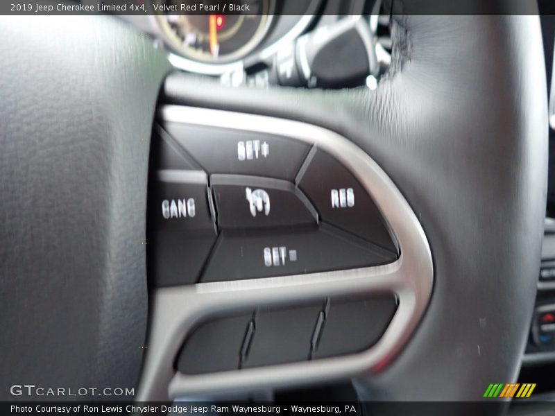 Velvet Red Pearl / Black 2019 Jeep Cherokee Limited 4x4