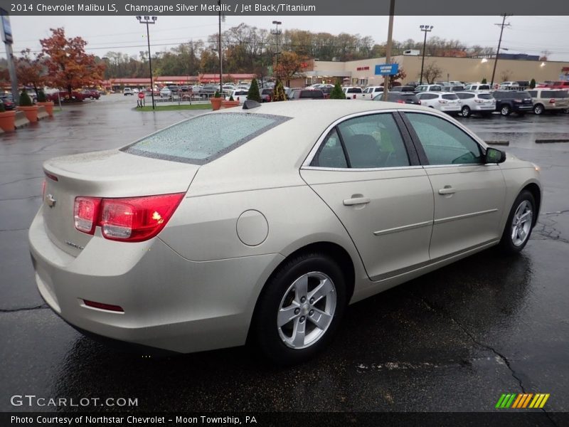 Champagne Silver Metallic / Jet Black/Titanium 2014 Chevrolet Malibu LS