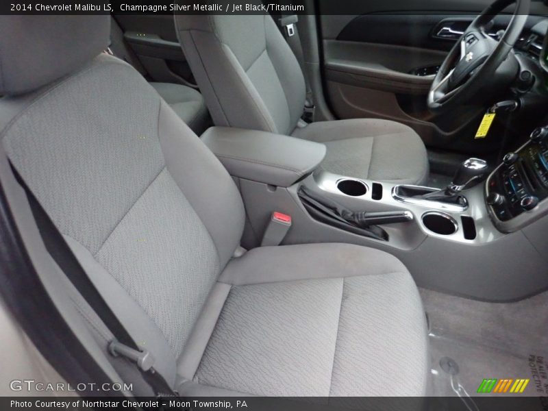 Champagne Silver Metallic / Jet Black/Titanium 2014 Chevrolet Malibu LS