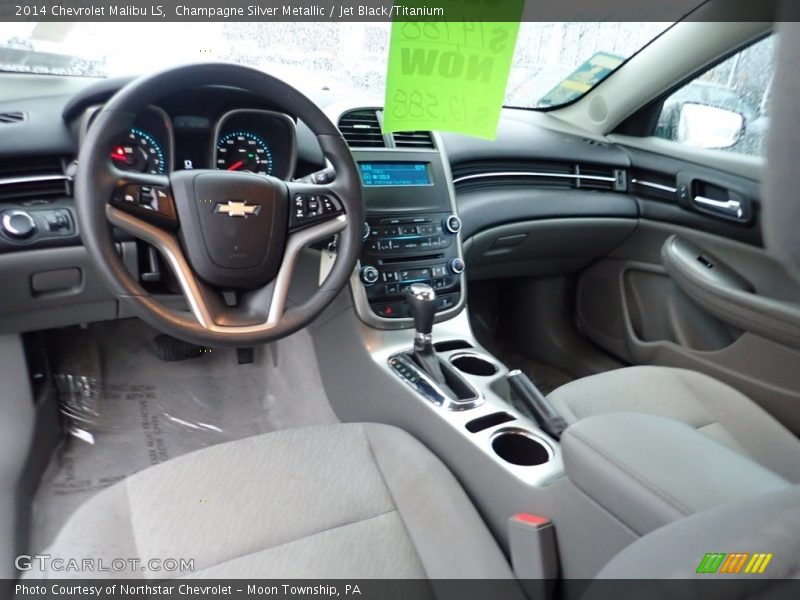 Champagne Silver Metallic / Jet Black/Titanium 2014 Chevrolet Malibu LS