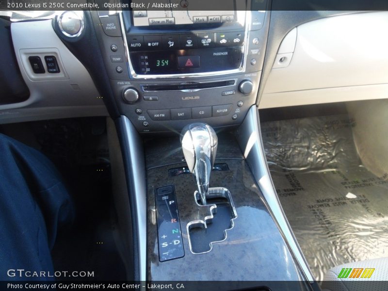 Obsidian Black / Alabaster 2010 Lexus IS 250C Convertible