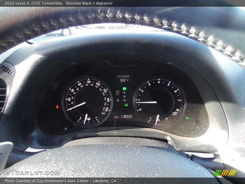 Obsidian Black / Alabaster 2010 Lexus IS 250C Convertible