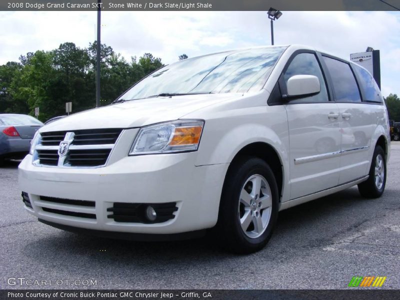 Stone White / Dark Slate/Light Shale 2008 Dodge Grand Caravan SXT