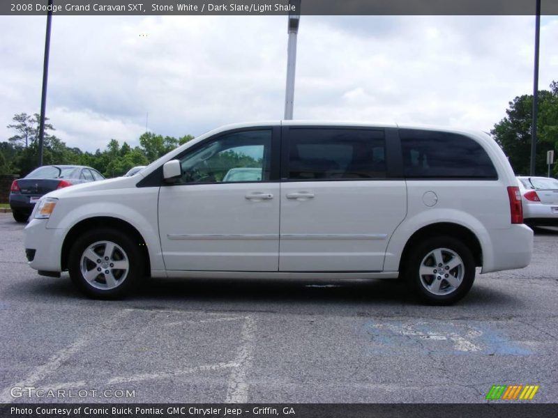Stone White / Dark Slate/Light Shale 2008 Dodge Grand Caravan SXT
