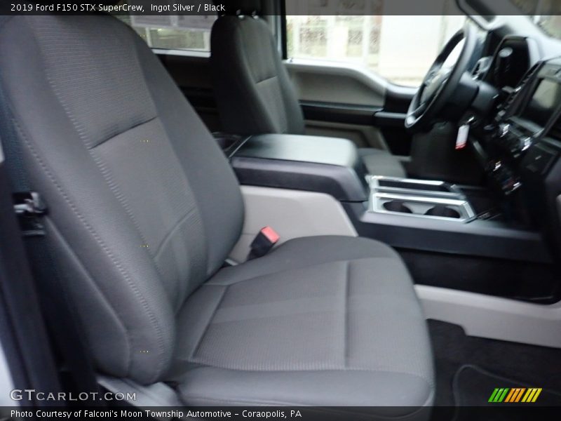 Ingot Silver / Black 2019 Ford F150 STX SuperCrew