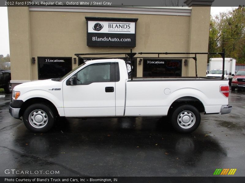 Oxford White / Steel Gray 2012 Ford F150 XL Regular Cab