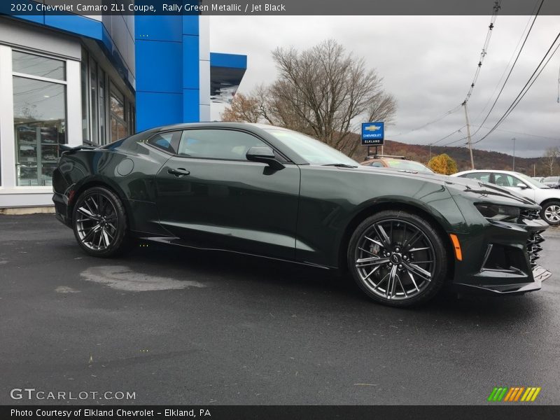 Rally Green Metallic / Jet Black 2020 Chevrolet Camaro ZL1 Coupe