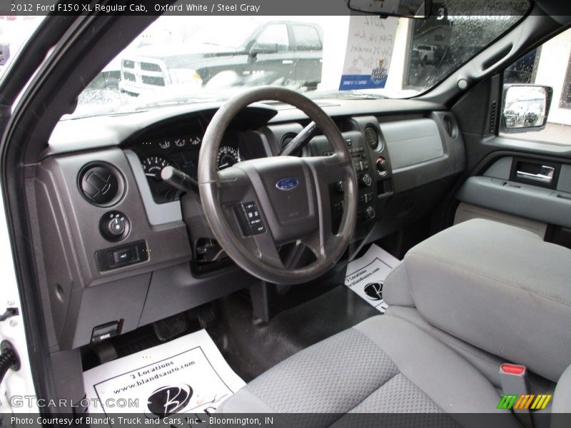 Oxford White / Steel Gray 2012 Ford F150 XL Regular Cab