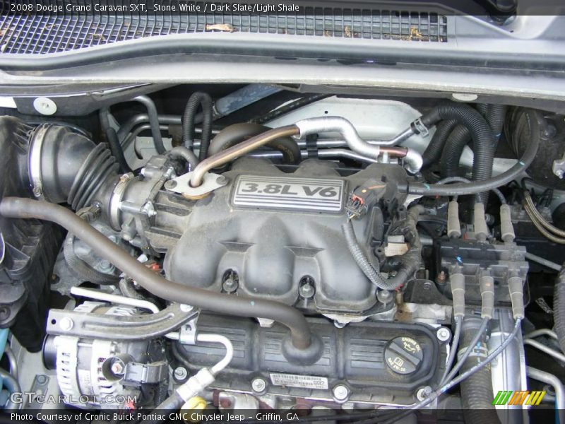 Stone White / Dark Slate/Light Shale 2008 Dodge Grand Caravan SXT