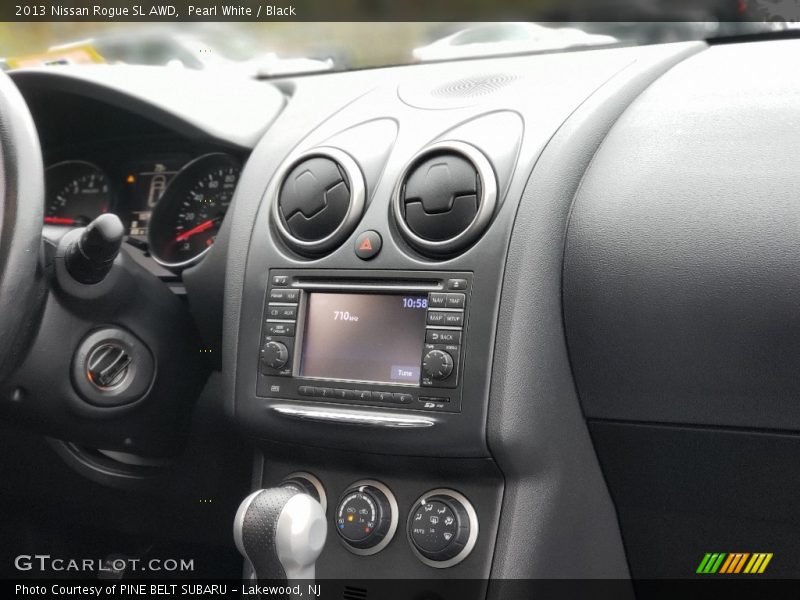 Pearl White / Black 2013 Nissan Rogue SL AWD