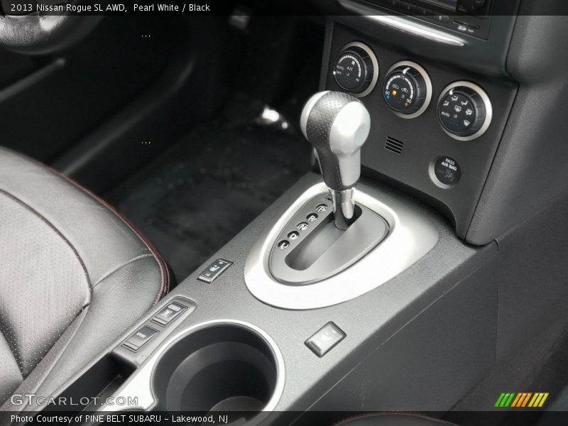 Pearl White / Black 2013 Nissan Rogue SL AWD