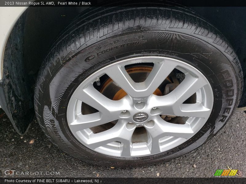 Pearl White / Black 2013 Nissan Rogue SL AWD